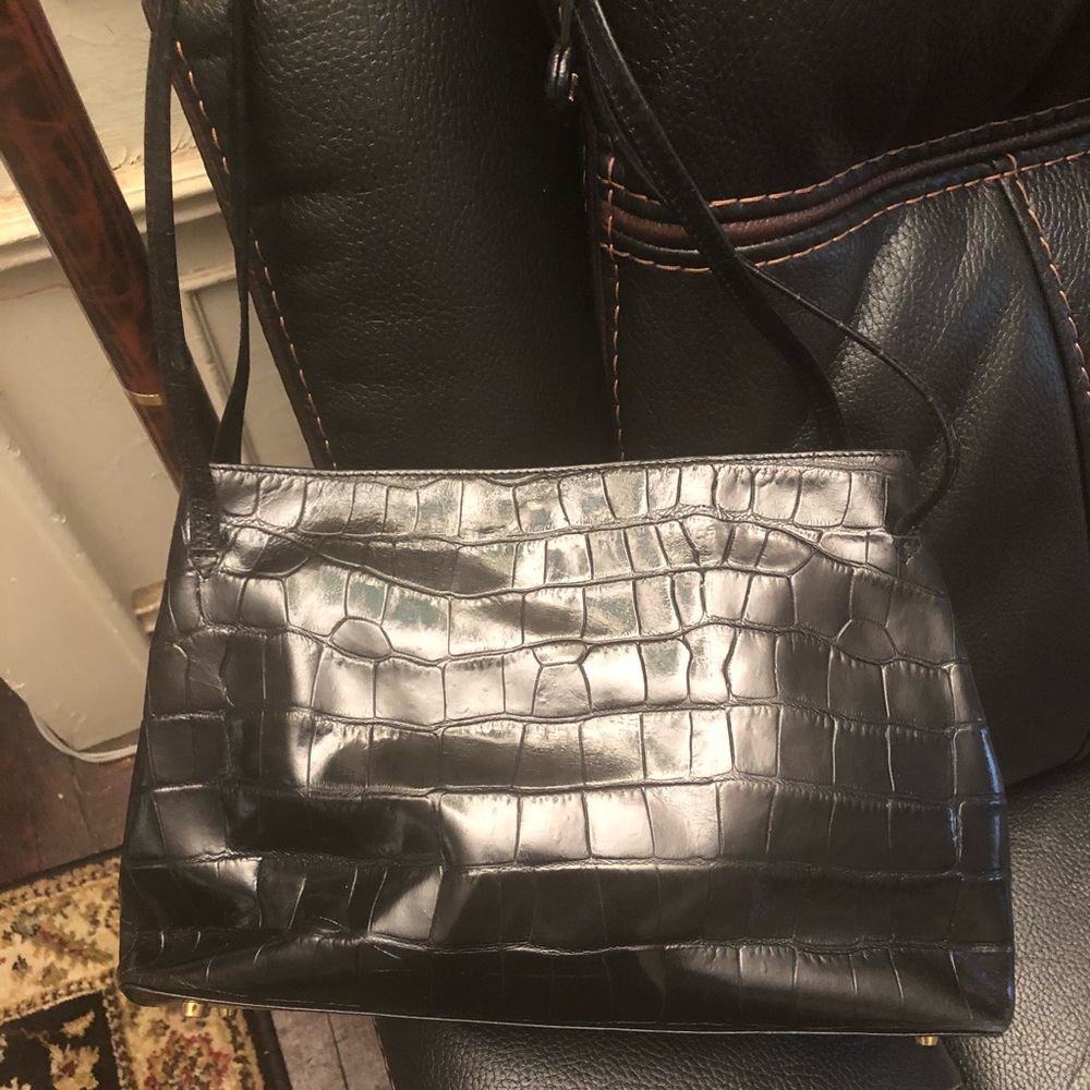 Leather Monsac original handbag